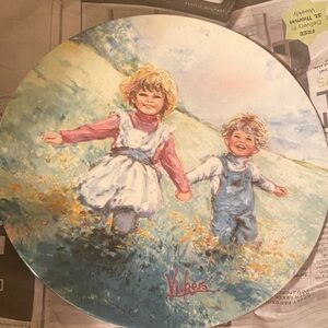 Vickers Decorative Plate with Children